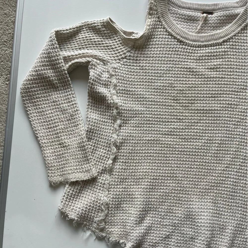 Free people sunrise sunset cold shoulder knit sweater
